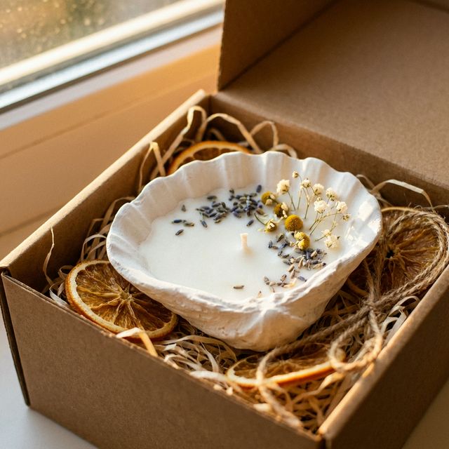 Vela Concha de Gesso